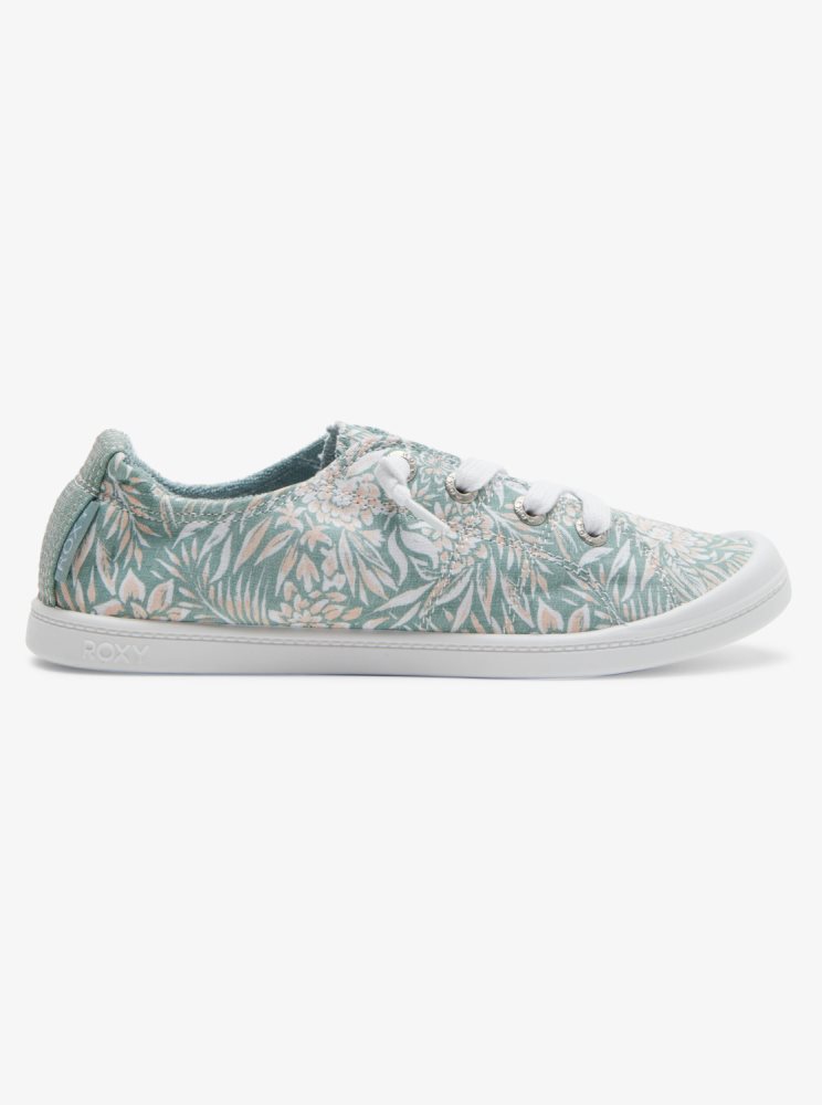 Blue Women's Roxy Bayshore Sneakers | USA QYIH-84076