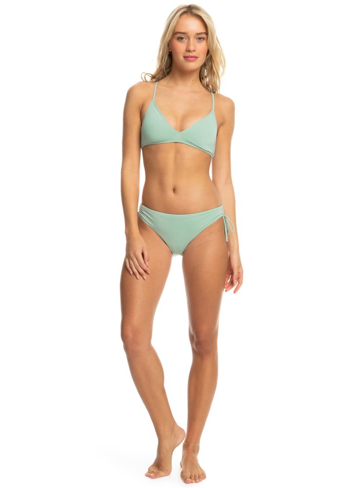 Blue Women's Roxy Beach Classics Triangle Bikini Tops | USA BLZF-93478