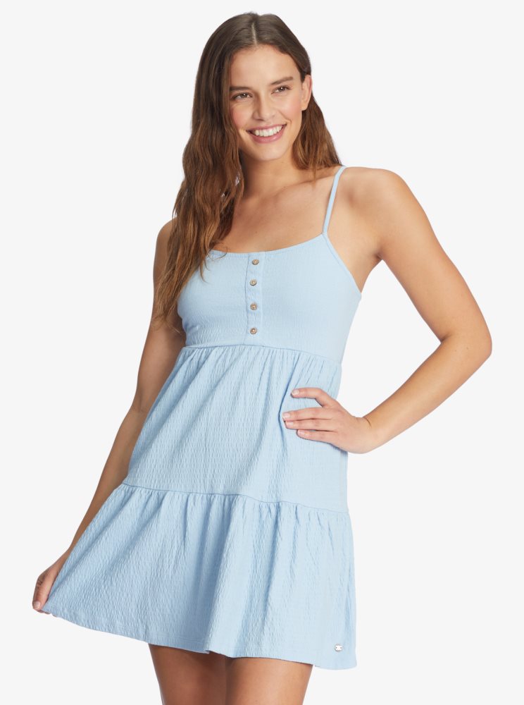 Blue Women\'s Roxy Beach Hangs Strappy Dress | USA MOGT-57801