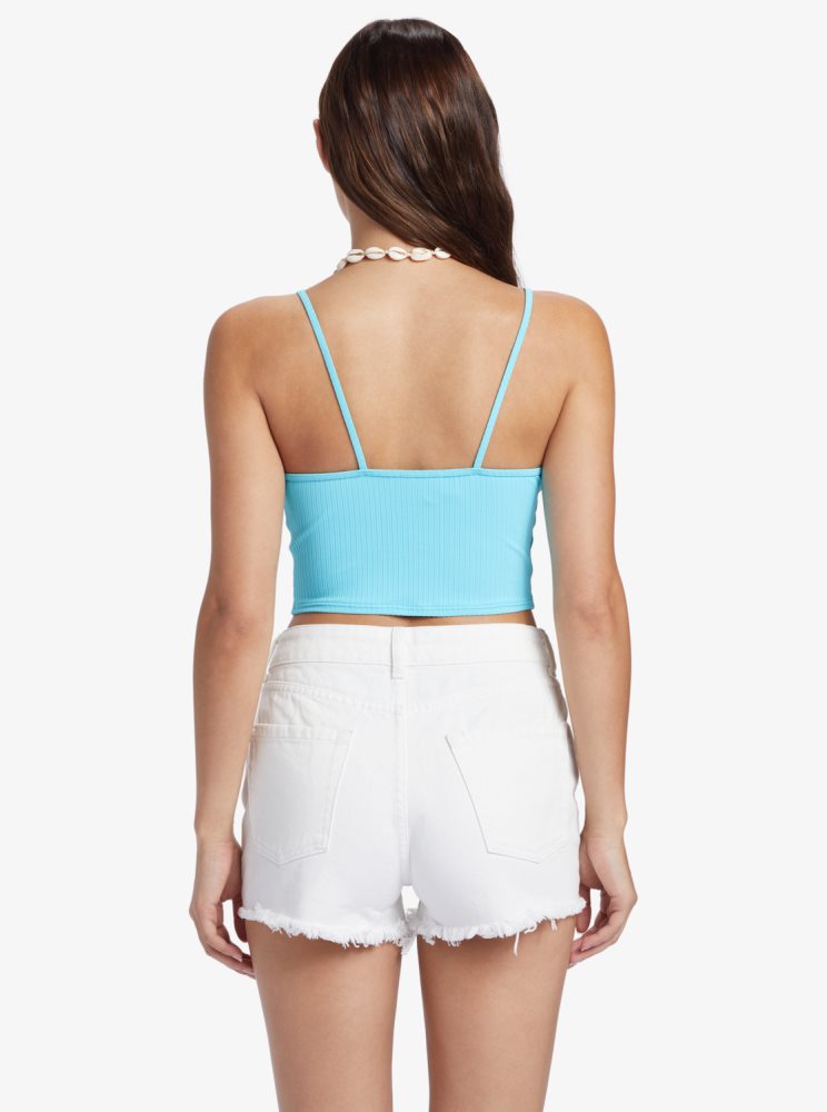 Blue Women's Roxy Brami Strappy Tops | USA JSLP-52108