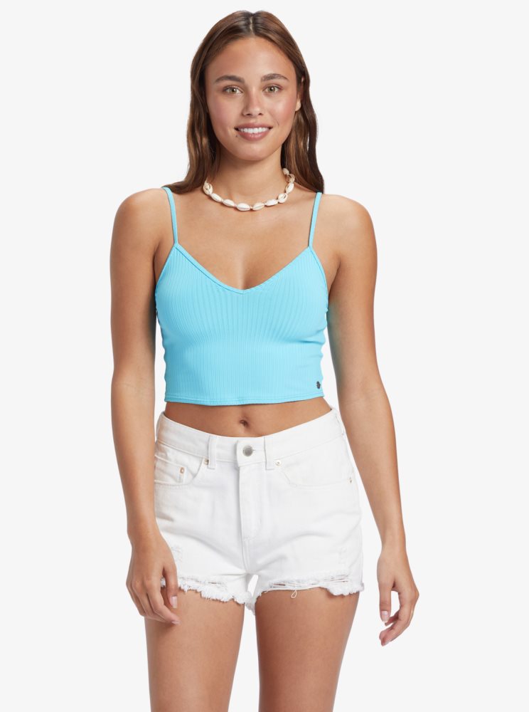 Blue Women\'s Roxy Brami Strappy Tops | USA JSLP-52108