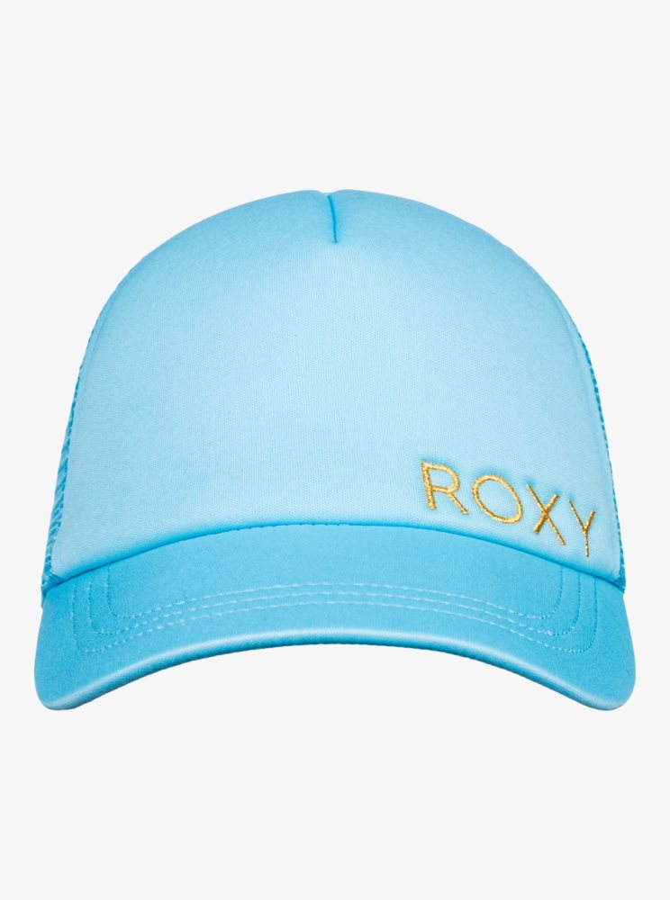 Blue Women's Roxy Finishline Trucker Hats | USA EUDY-26519