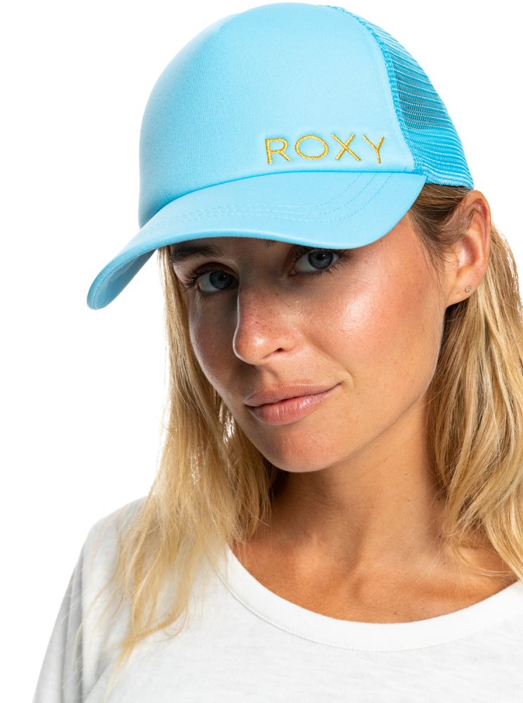 Blue Women's Roxy Finishline Trucker Hats | USA EUDY-26519