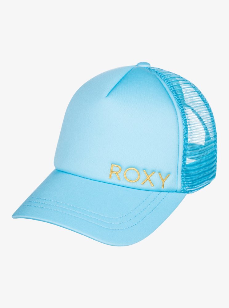 Blue Women's Roxy Finishline Trucker Hats | USA EUDY-26519