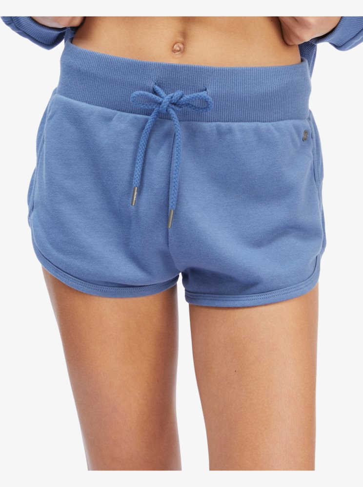 Blue Women\'s Roxy Get Going Elastic Waist Shorts | USA TXZN-16208