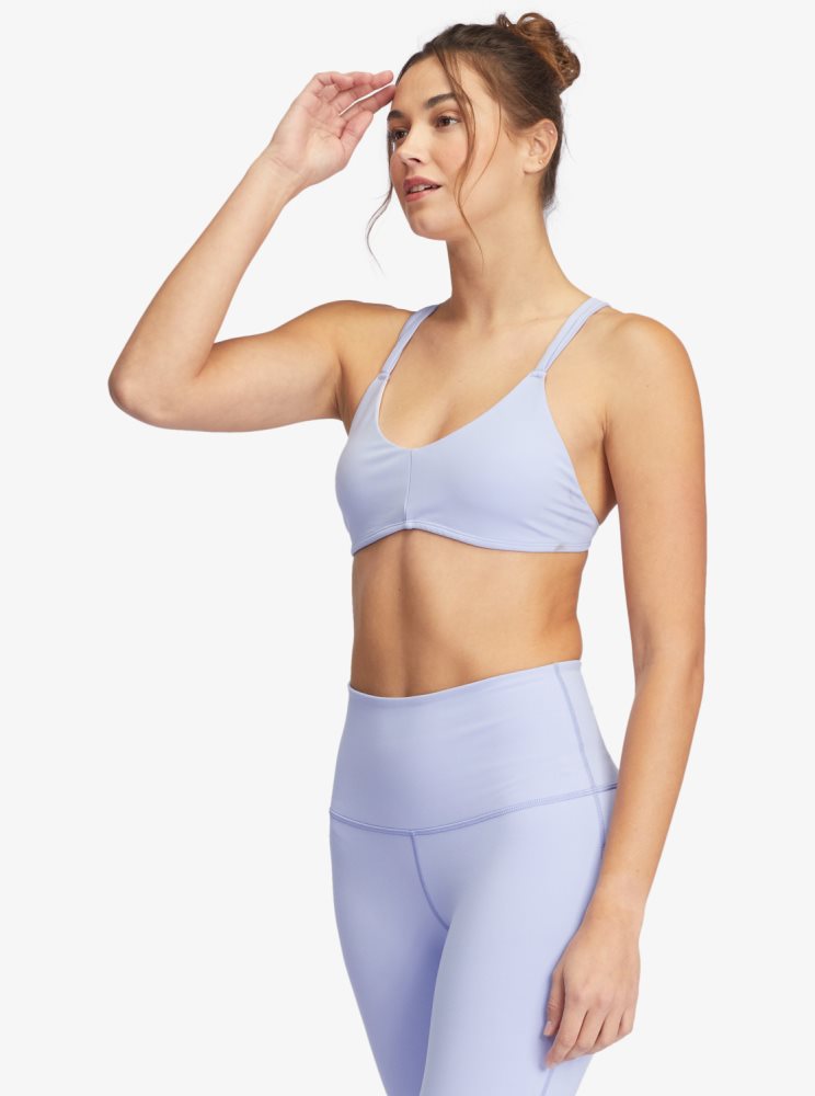 Blue Women's Roxy Kaileo Sports Bra | USA AKWS-07921