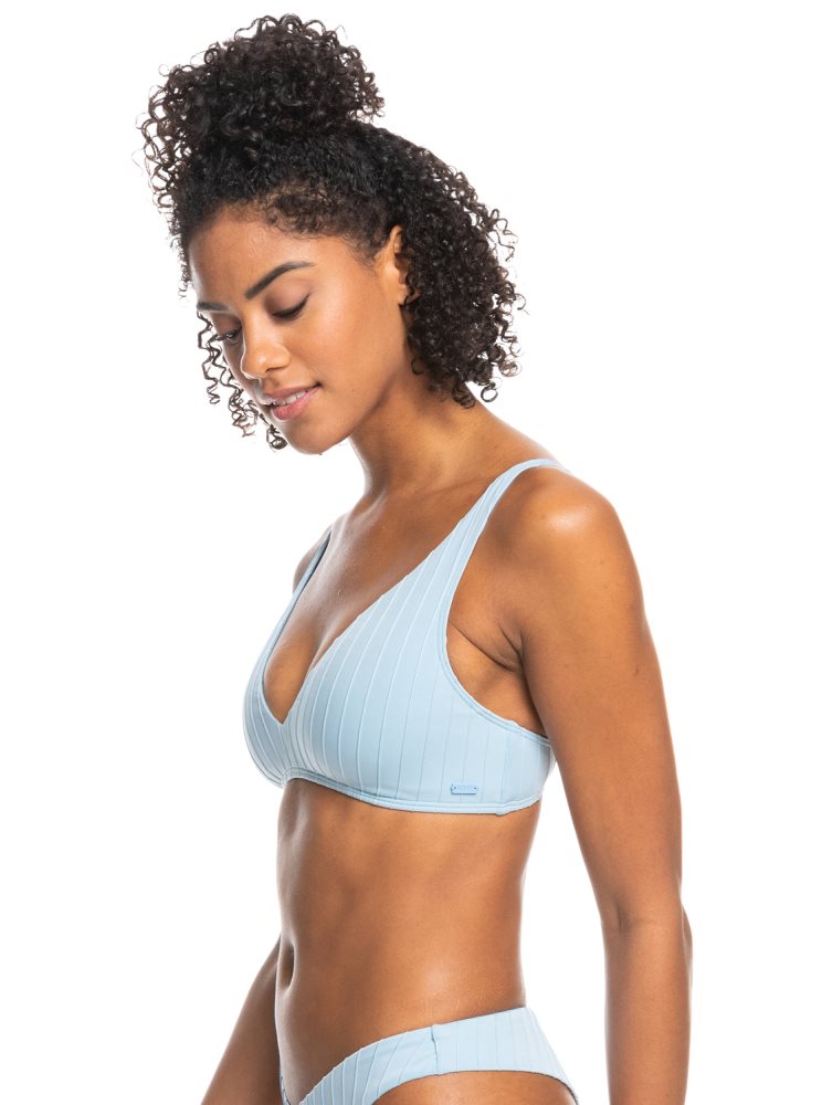 Blue Women's Roxy Love The Oceana Bikini Tops | USA RAWQ-87542