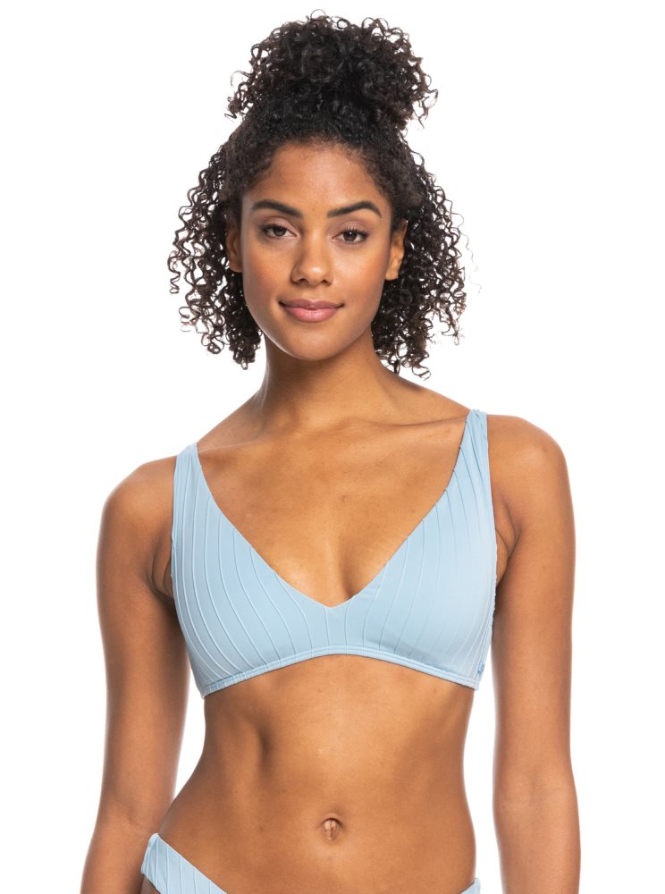 Blue Women\'s Roxy Love The Oceana Bikini Tops | USA RAWQ-87542