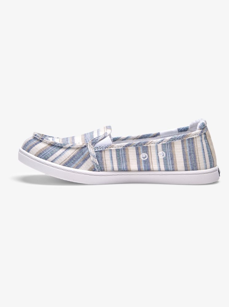 Blue Women's Roxy Minnow Slip On Shoes | USA VLDG-21548