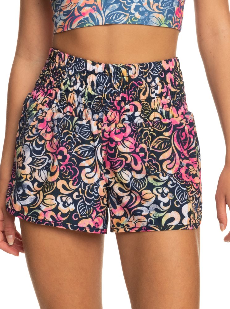 Blue Women's Roxy Move Free Technical Shorts | USA OTSN-36407