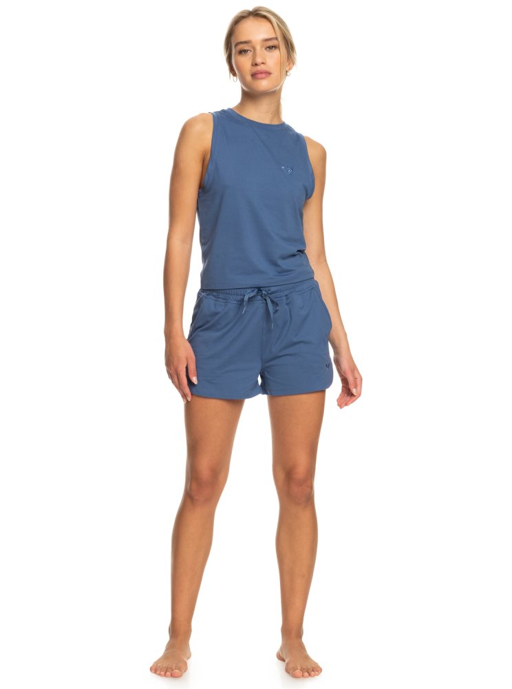 Blue Women's Roxy Naturally Active Sports Shorts | USA GAIX-81765