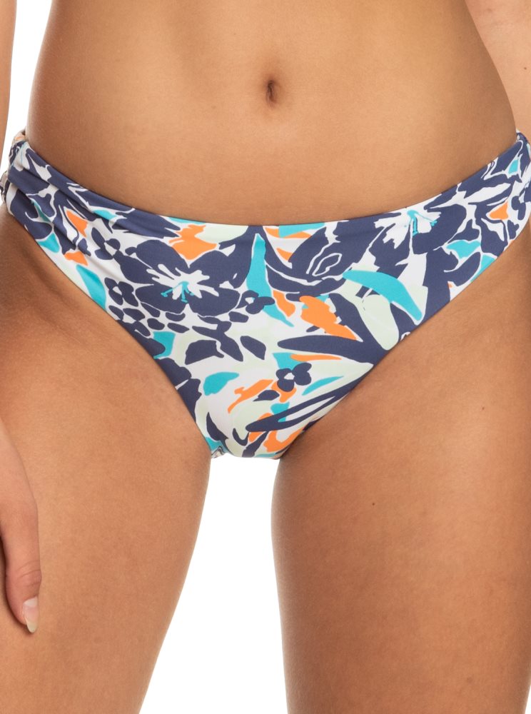 Blue Women\'s Roxy Printed Beach Classics Hipster Bikini Bottoms | USA LUSA-76483