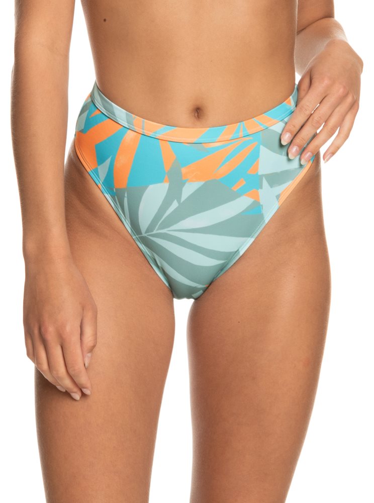 Blue Women's Roxy Pro The Backside Moderate Bikini Bottoms | USA FSLT-63825