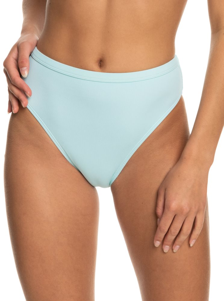 Blue Women's Roxy Pro The Backside Moderate Bikini Bottoms | USA SLUX-01728