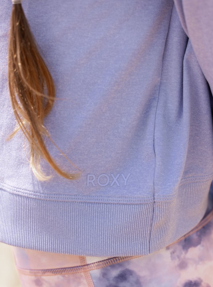 Blue Women's Roxy Sun Might Shine Long Sleeve T Shirts | USA TOPV-93817