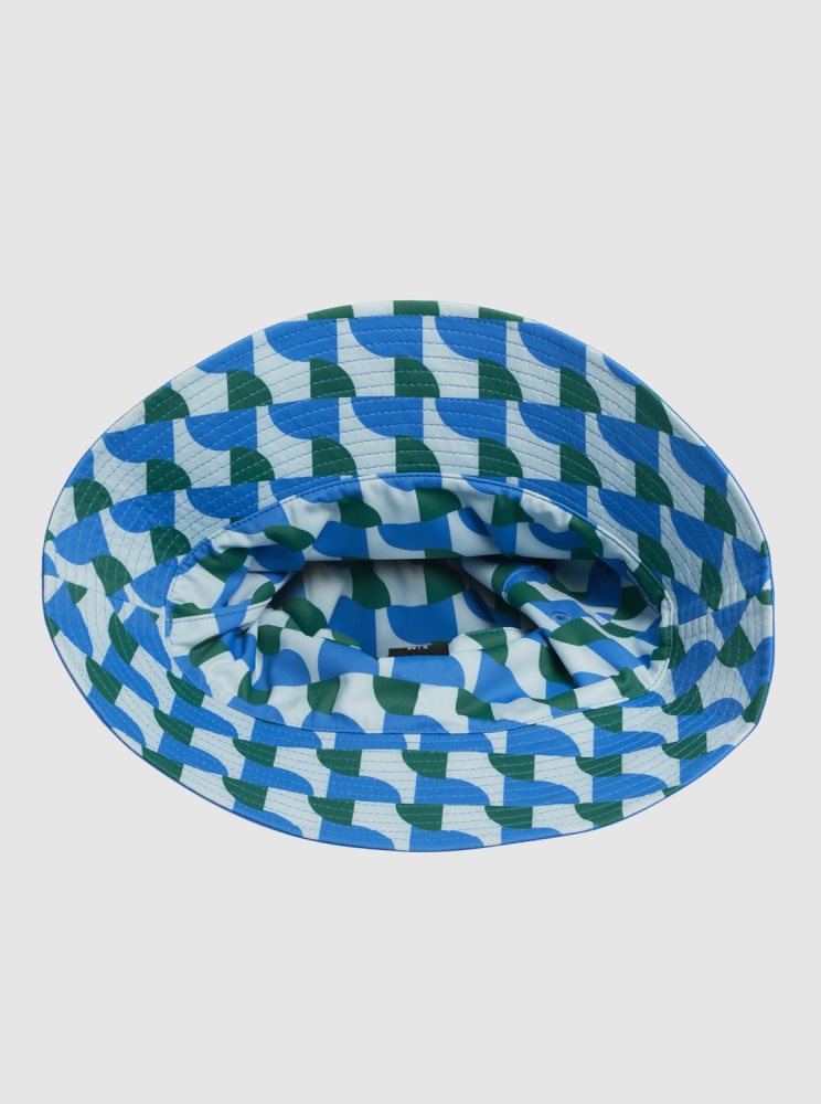 Blue Women's Roxy Wash Reversible Bucket Hats | USA OZCT-27169