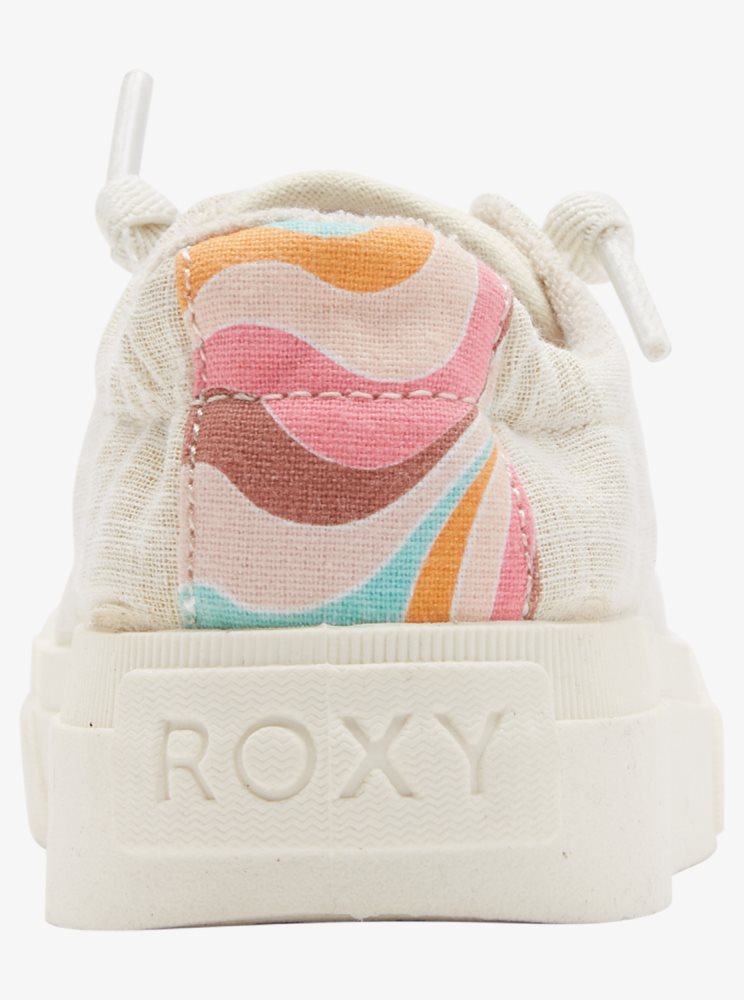 Brown Kids' Roxy 4-16 Rae Sneakers | USA NQFZ-36052