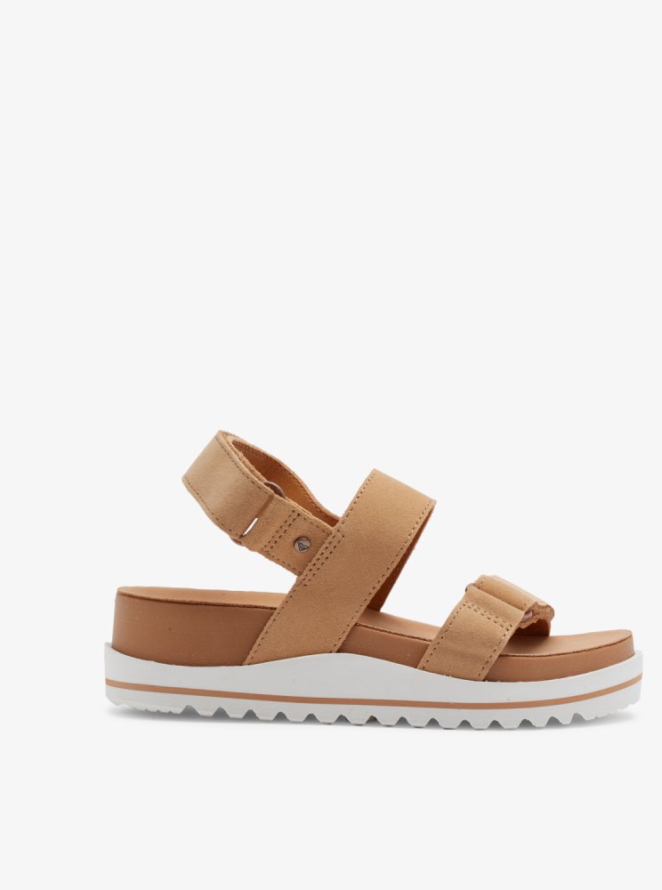 Brown Women's Roxy Himari Sandals | USA VWYU-87064