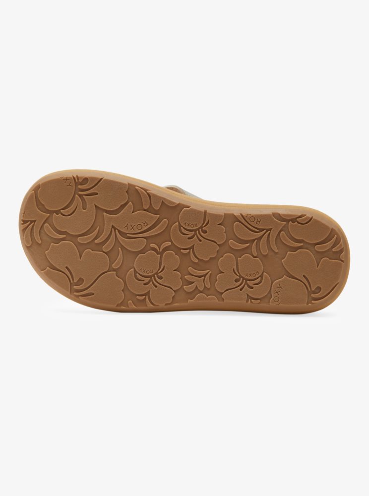 Brown Women's Roxy Indee Flip Flops | USA IZFH-08914