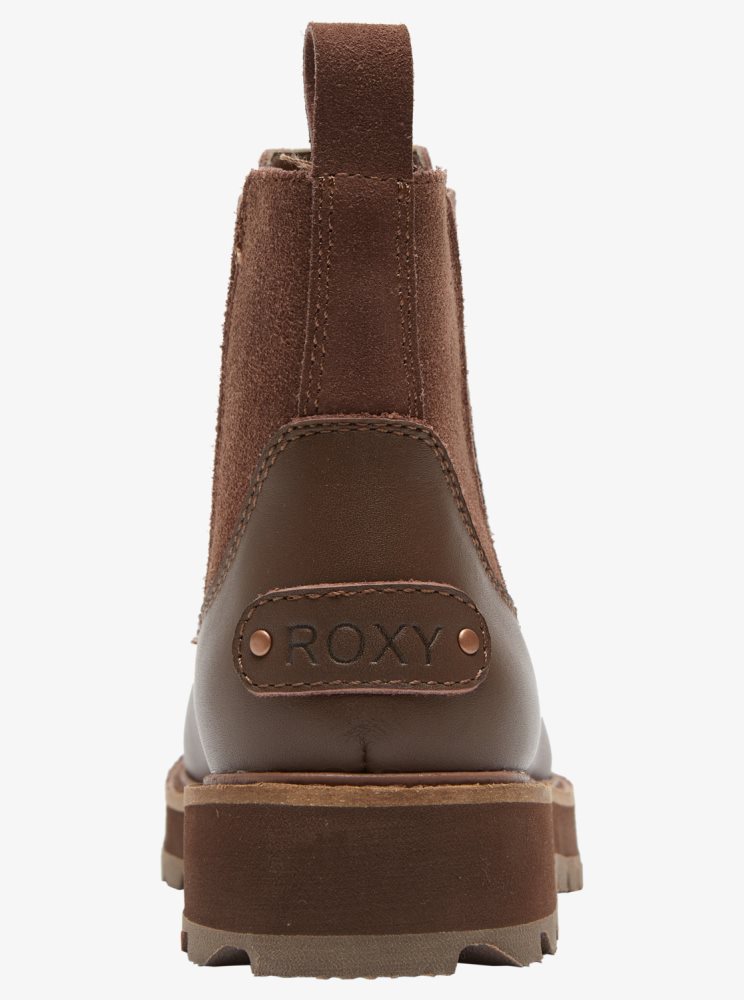 Brown Women's Roxy Marren Chelsea Boots | USA XTCO-70146