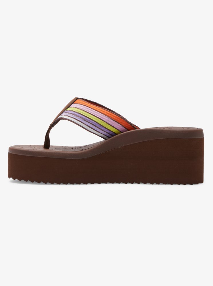 Brown Women's Roxy Surf.Kind.Kate. Kallie Sandals | USA TBVH-83691