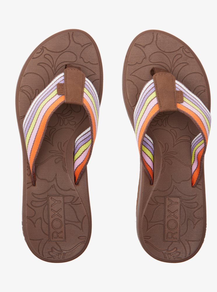 Brown Women's Roxy Surf.Kind.Kate. Kallie Sandals | USA TBVH-83691