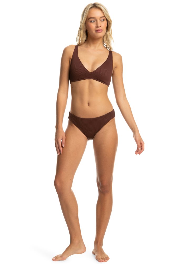 Chocolate Women's Roxy Love The Comber Bikini Bottoms | USA SEMH-21046