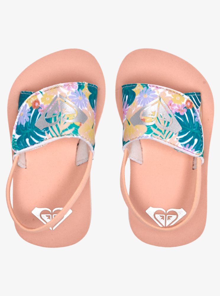 Coral Kids' Roxy Finn Sandals | USA KNEV-10425