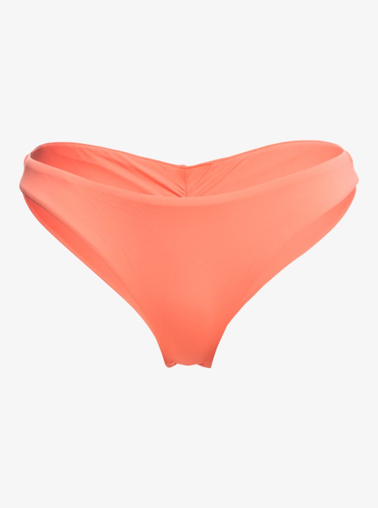 Coral Women's Roxy Beach Classics Cheeky Bikini Bottoms | USA KURA-79480