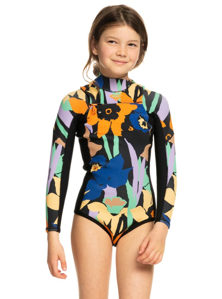 Dark Grey Kids\' Roxy 8-16 1.5mm Current Of Cool Long Sleeve Wetsuit | USA ZIMP-81375