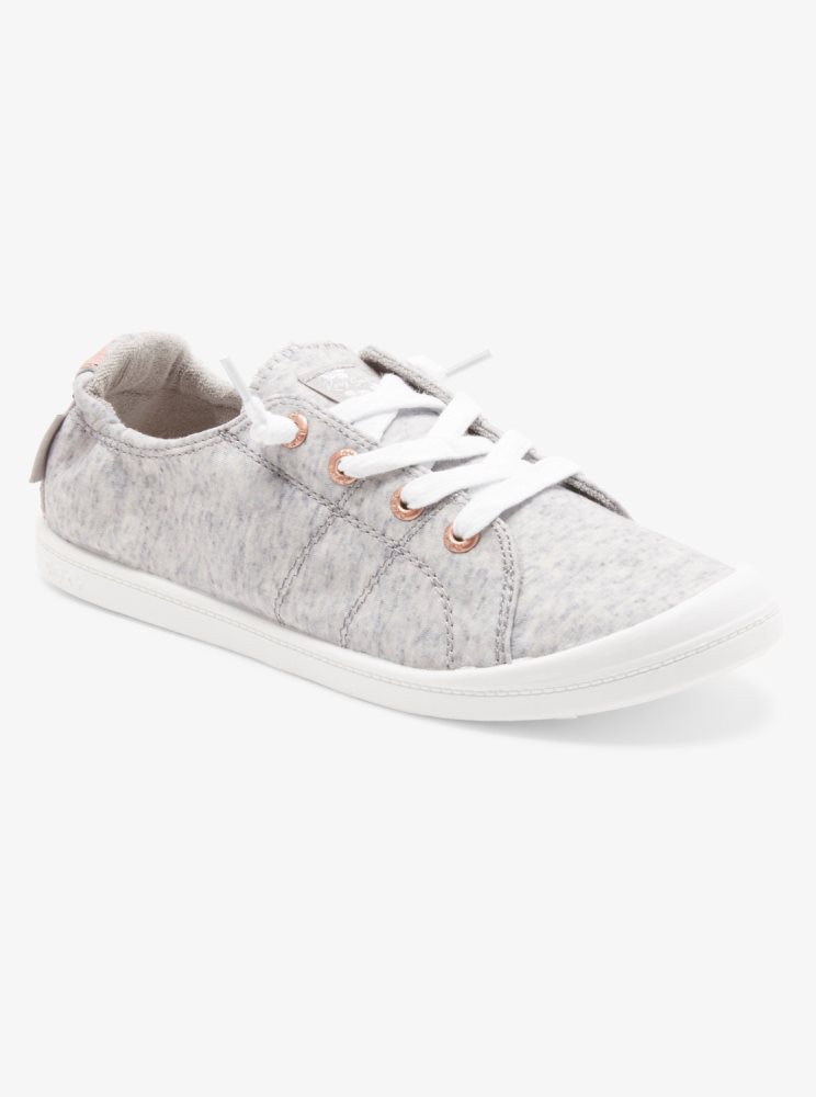 Dark Grey Women's Roxy Bayshore Sneakers | USA CBXL-45628