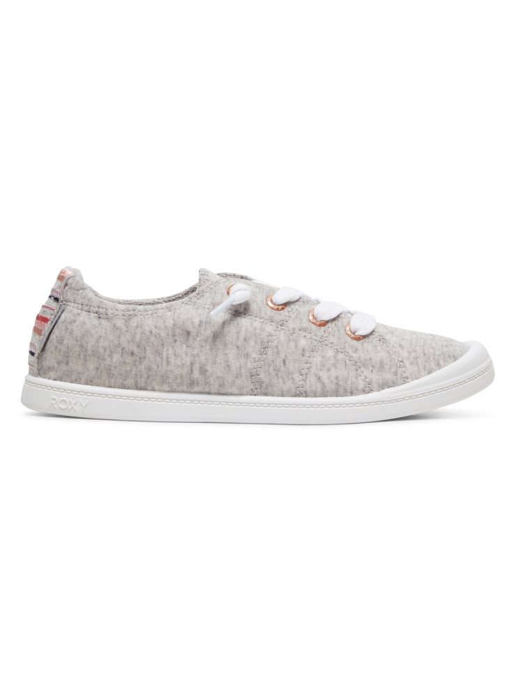 Dark Grey Women's Roxy Bayshore Sneakers | USA CBXL-45628