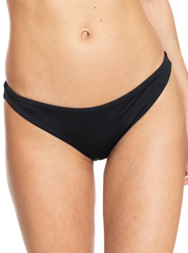 Dark Grey Women\'s Roxy Beach Classics Cheeky Bikini Bottoms | USA RKPB-04538