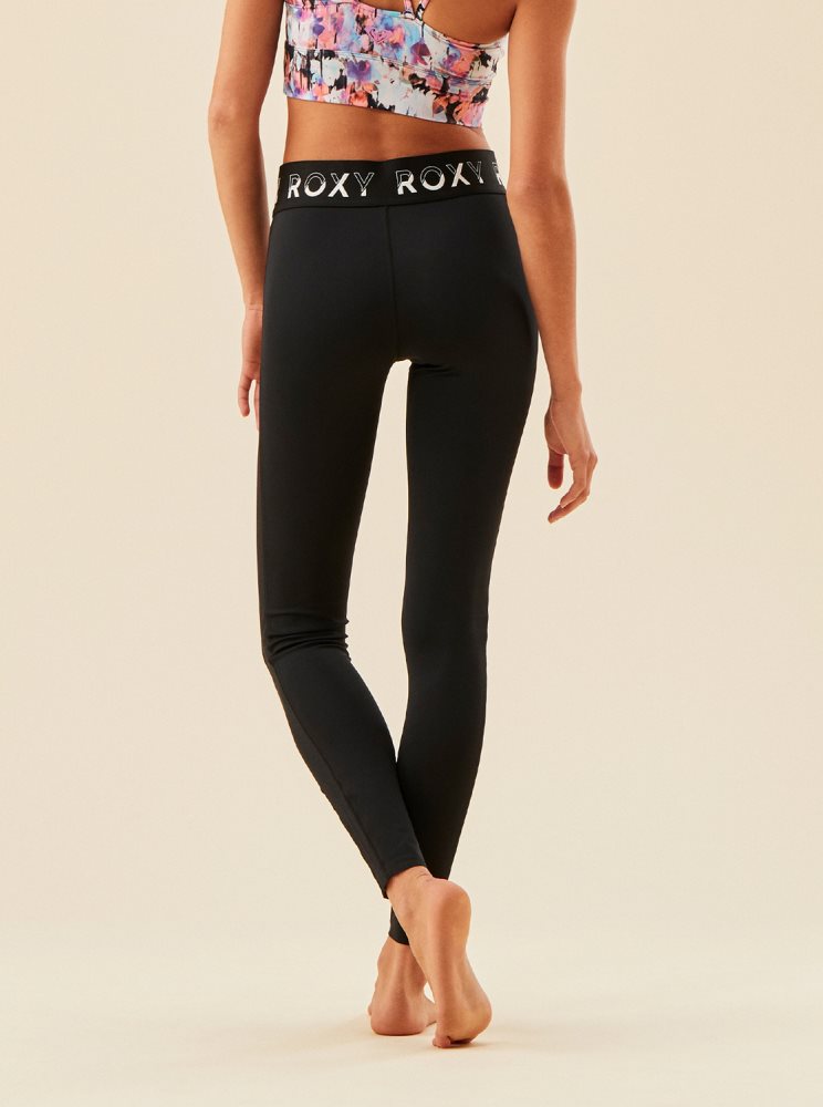 Dark Grey Women's Roxy Bold Moves Technical Leggings | USA JZUQ-72391