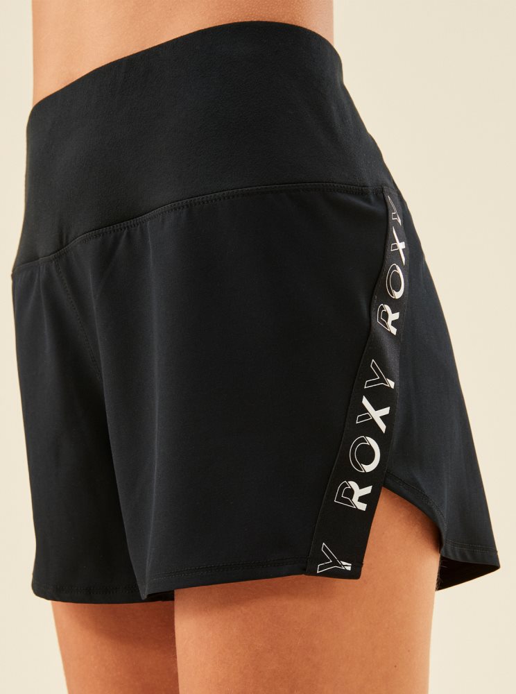 Dark Grey Women's Roxy Bold Moves Technical Shorts | USA KSNU-92458