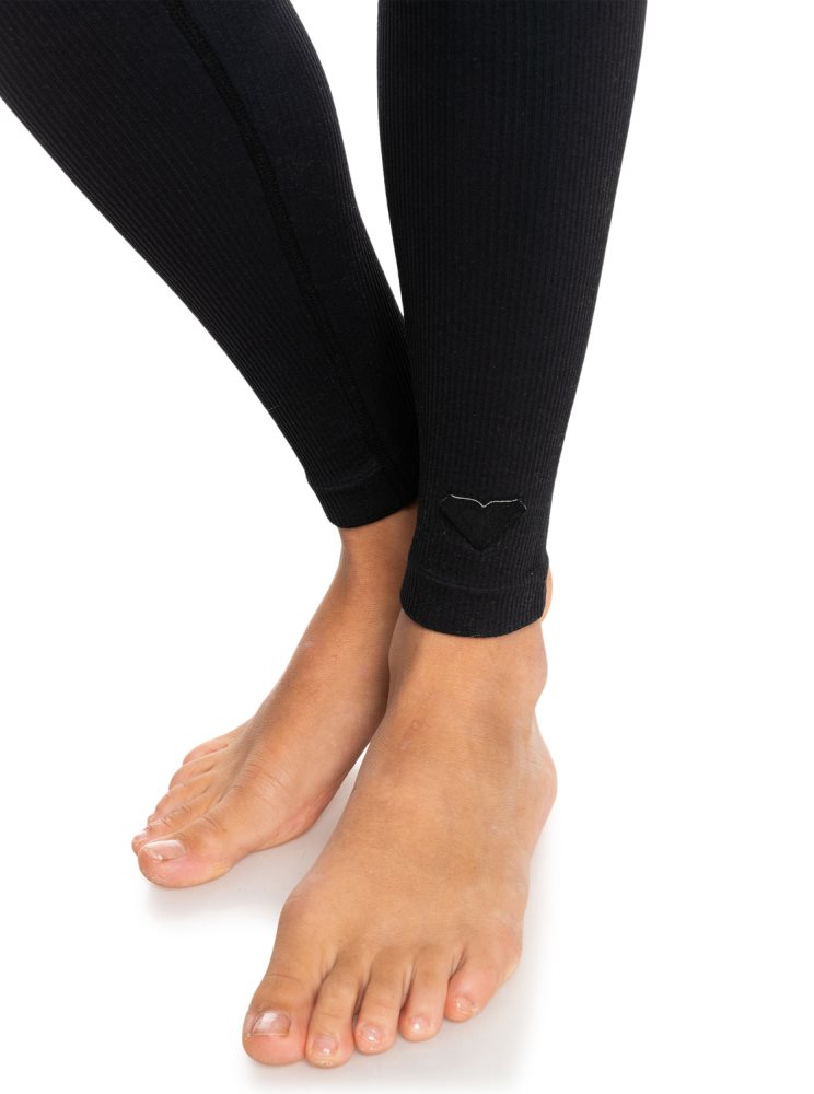 Dark Grey Women's Roxy Chill Out Seamless Technical Leggings | USA TURK-06841