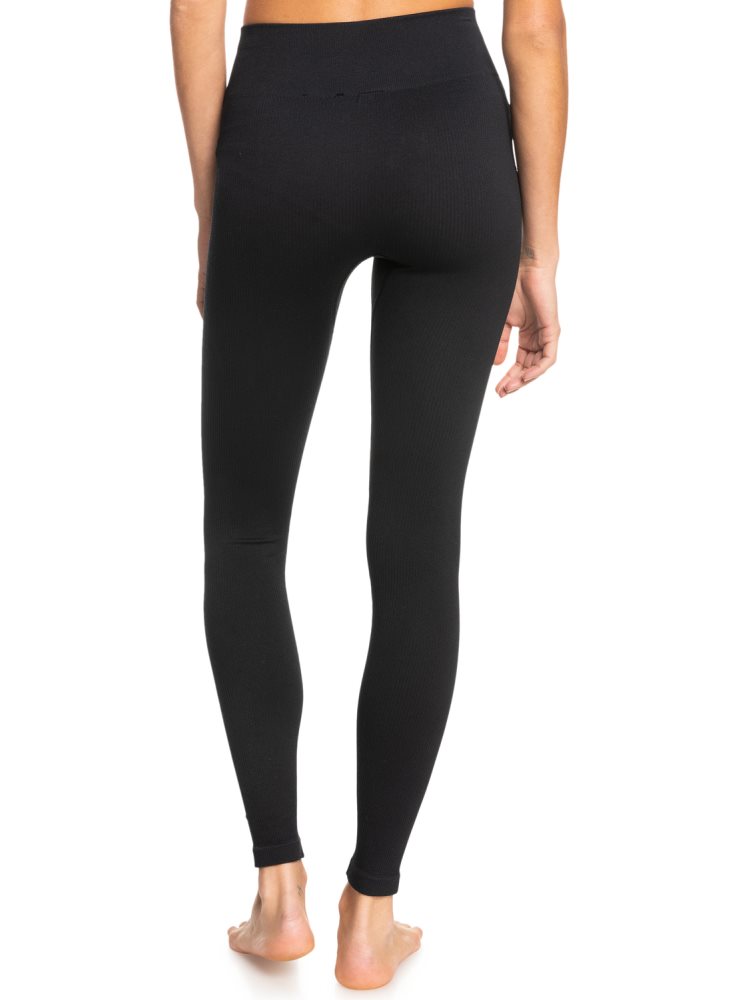 Dark Grey Women's Roxy Chill Out Seamless Technical Leggings | USA TURK-06841