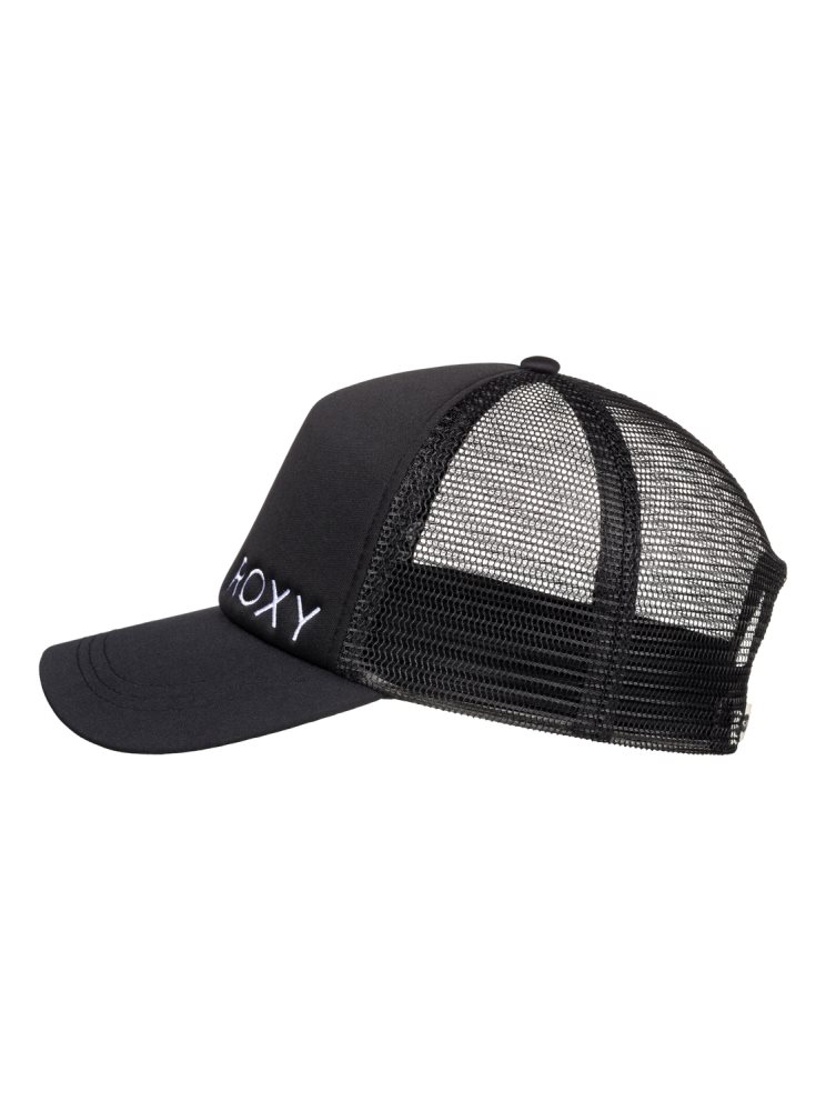 Dark Grey Women's Roxy Finishline 2 Black Trucker Hats | USA ECGP-01746