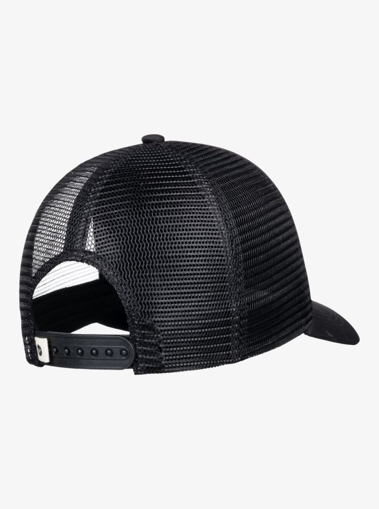 Dark Grey Women's Roxy Finishline 2 Black Trucker Hats | USA ECGP-01746