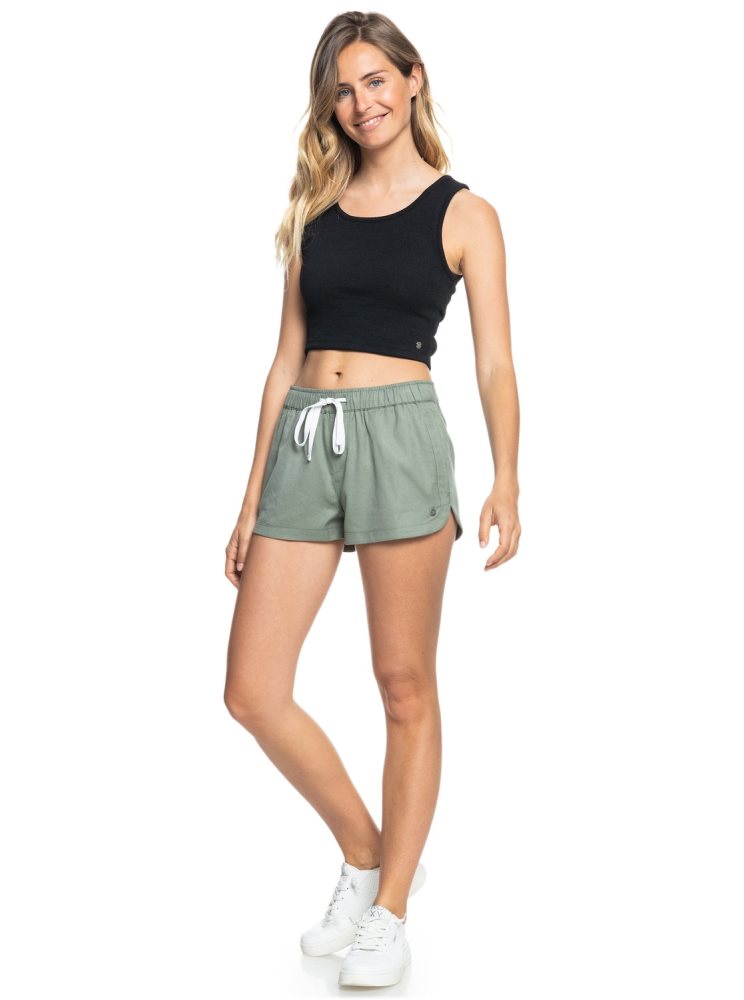 Dark Grey Women's Roxy Good Keepsake Crop Tops | USA DJMX-12063