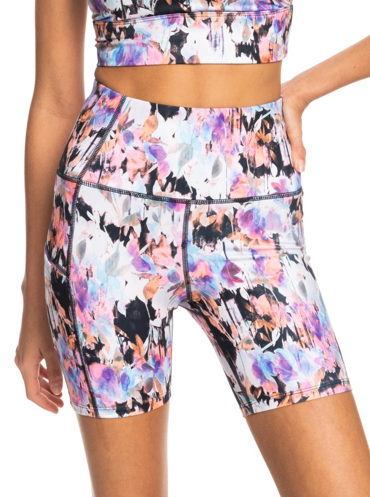 Dark Grey Women's Roxy Heart Into It Technical Shorts | USA PUNI-01875