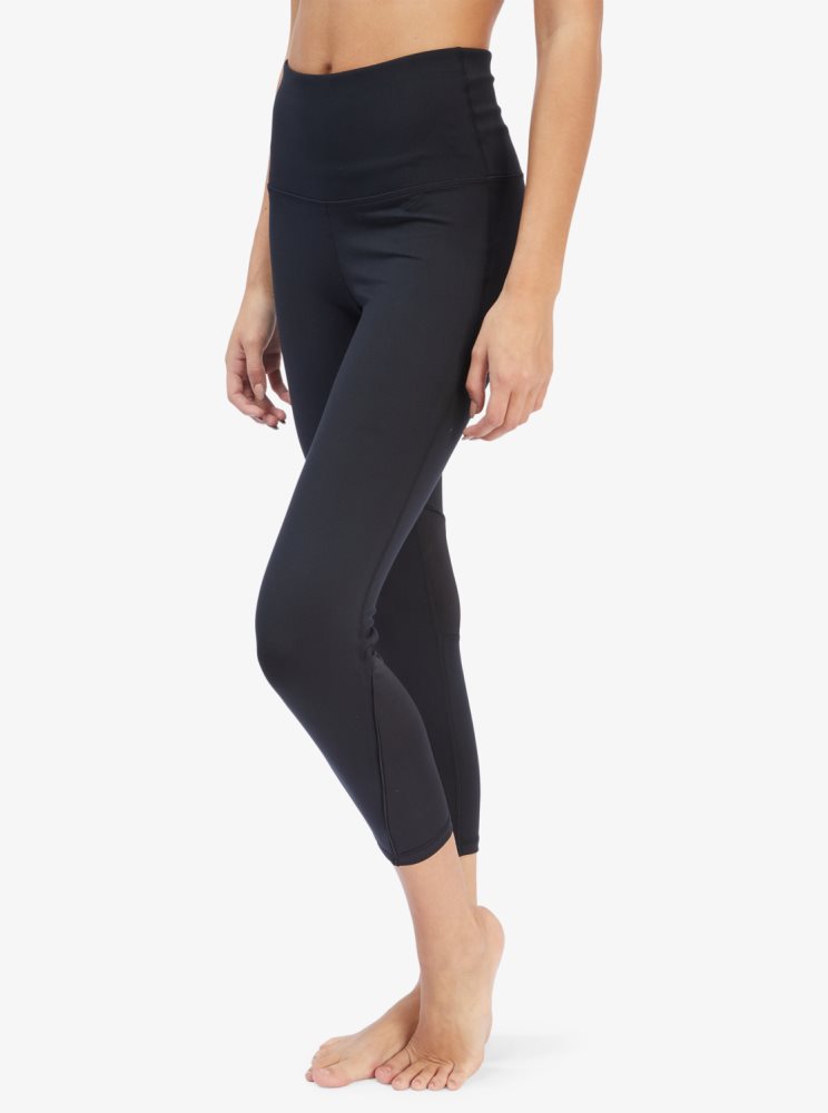 Dark Grey Women's Roxy Interstellar Disco Fitness Leggings | USA DJMV-18379