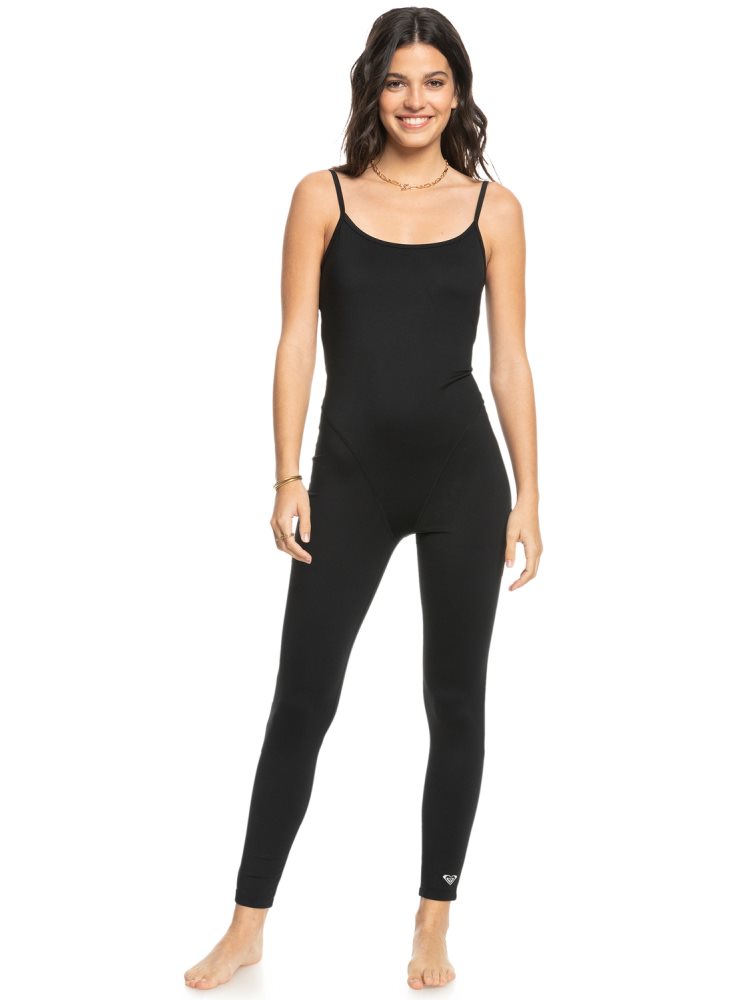 Dark Grey Women's Roxy Kelia Essential Full-Length Bodysuit | USA GMCR-18034