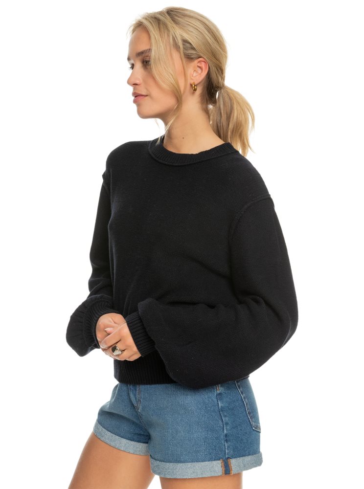 Dark Grey Women's Roxy Loft Music Pullover Sweatshirts | USA NUMP-51346