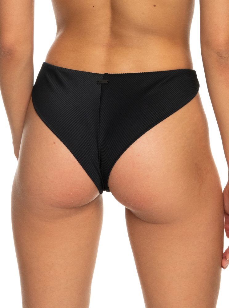 Dark Grey Women's Roxy Love The Baja Bikini Bottoms | USA WIPQ-75396