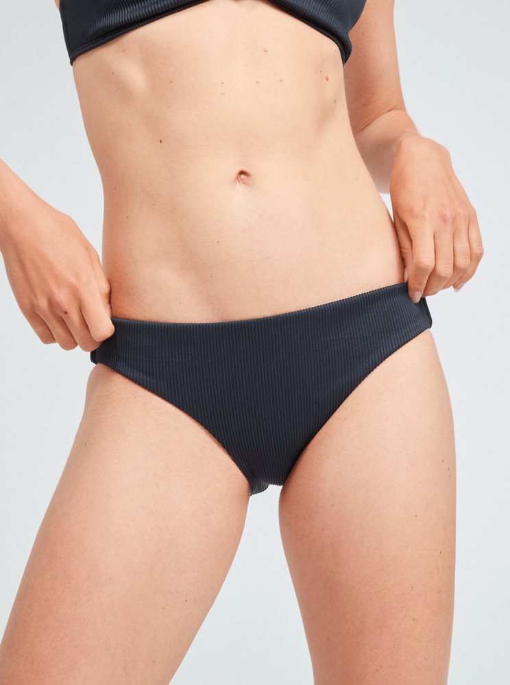 Dark Grey Women's Roxy Love The Comber Bikini Bottoms | USA OSGY-50489