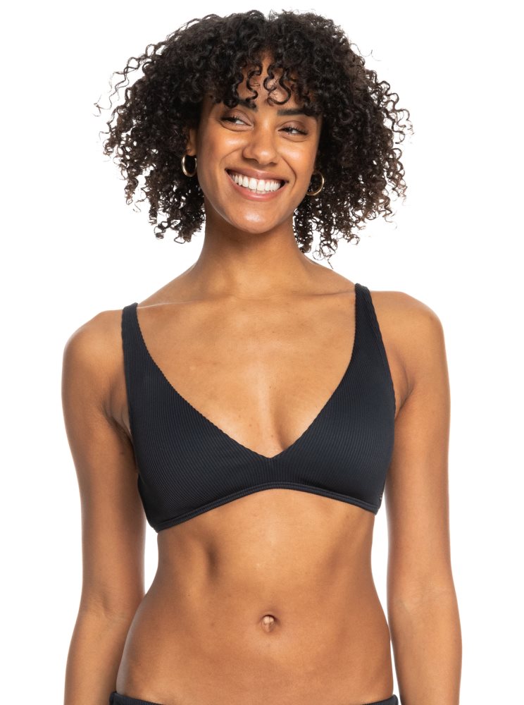 Dark Grey Women\'s Roxy Love The Oceana Bikini Tops | USA PLHV-02136