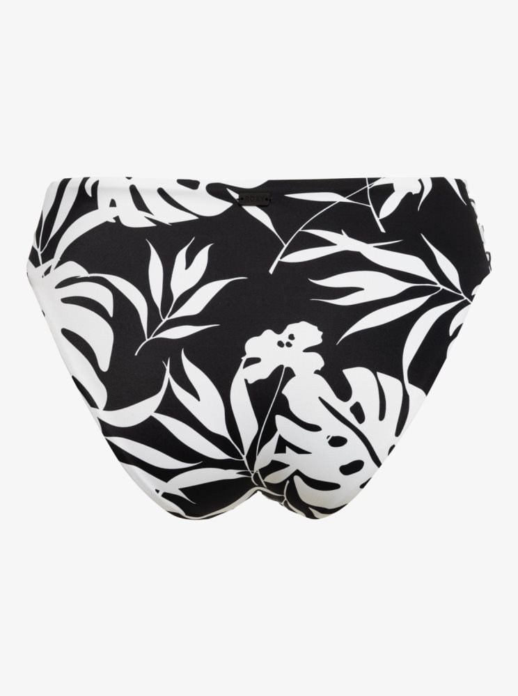 Dark Grey Women's Roxy Love The Rocker Hipster Bikini Bottoms | USA IQCB-82591