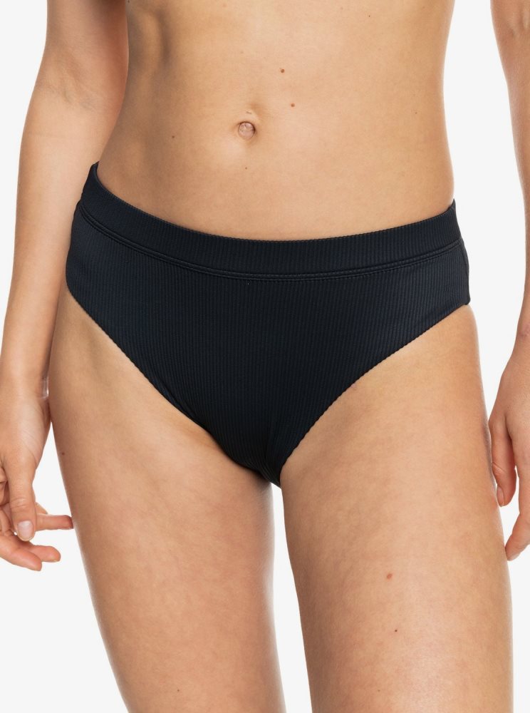 Dark Grey Women's Roxy Love The Shorey Bikini Bottoms | USA CQWT-47850