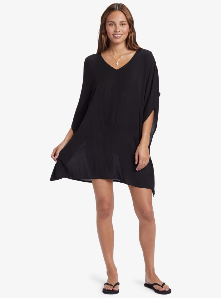 Dark Grey Women's Roxy Moon Blessing Ponchos | USA EIZA-51923